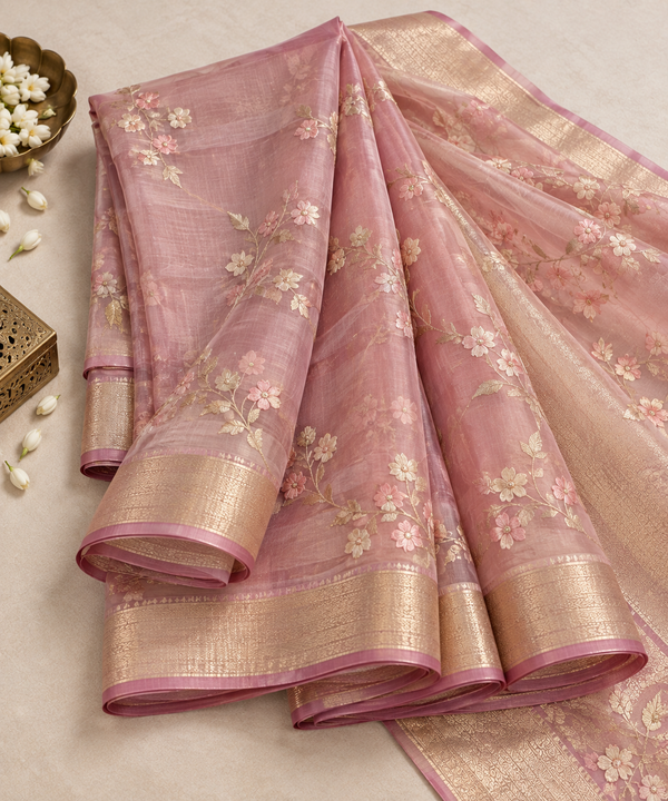 organza saree