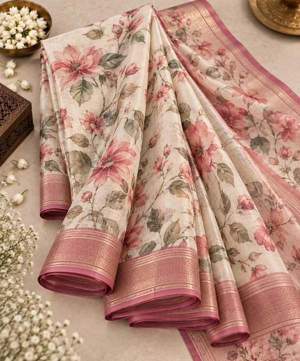 print saree
