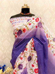 Premium Kota Doria With Padding Print and All oer Mirror Work