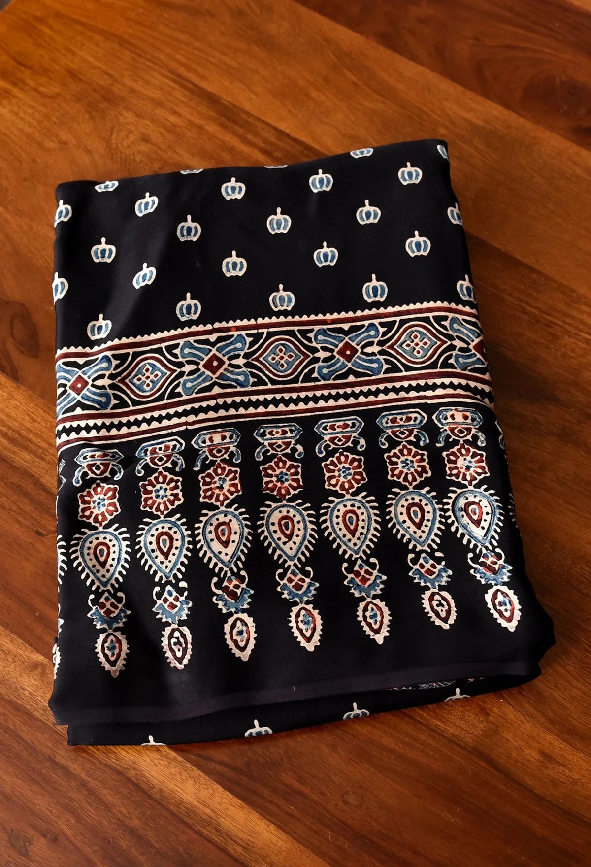 Black Ajrakh Print Modal Silk Natural Print Saree - NpSK1hQI_Y7360A4PB9_2026-04-13_1 (1).webp