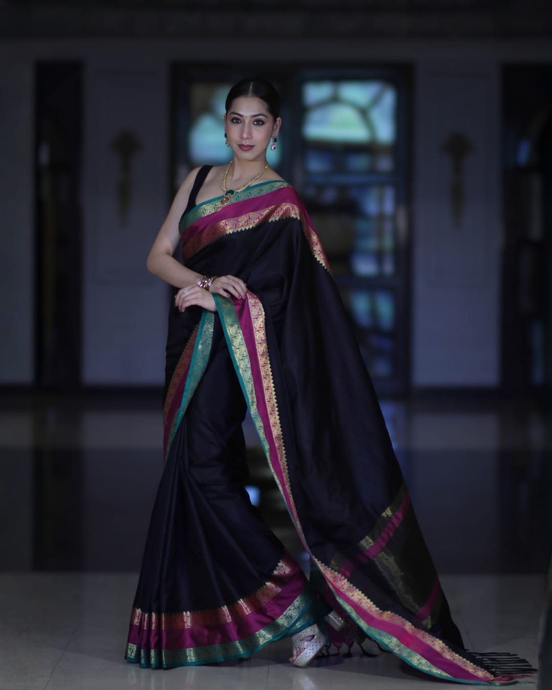 Ganga Jamuna Semi Katan Banarasi Saree - IMG-20260716-WA0010.jpg