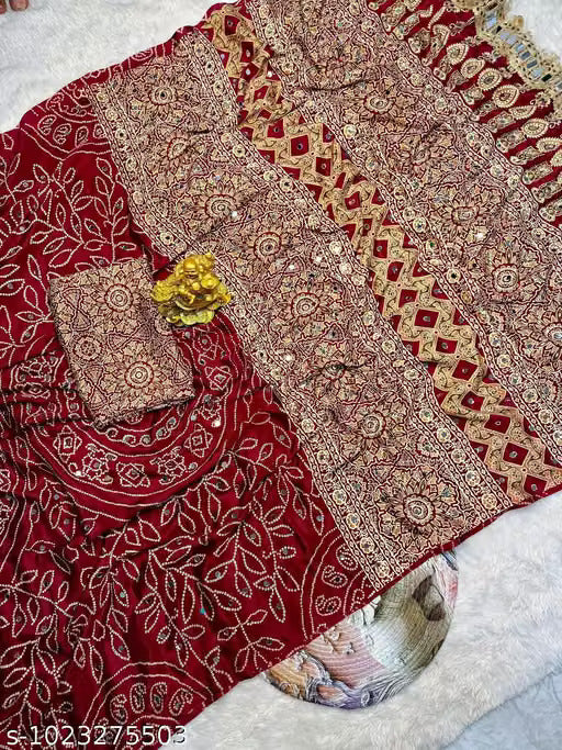 Mirror Work Satin Bandhani Saree - 0qe9p_512 (1).jpg