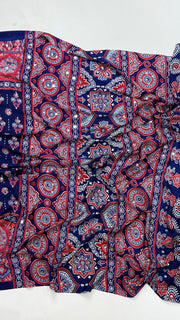 Modal Silk Ajrakh Love Print Saree with Mirror Work - IMG-20260818-WA0086.jpg